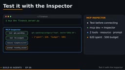 在Inspector中验证工具返回结果