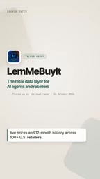 LemMeBuyIt: Real-Time Pricing Data from 100+ US Retailers for AI Agents