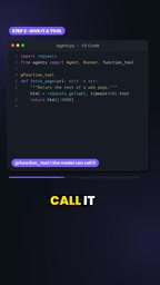 Step 3. Create the agent with instructions and that tool. Then call runner.runsync with a task,