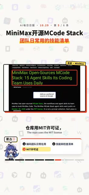 MIT license, does not include the source code of MiniMax Code itself.