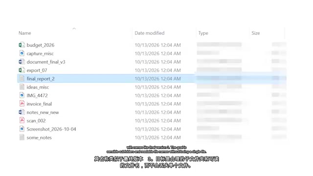 The goal is sensible sub folders and