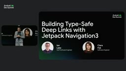 Navigation 3's scene strategies and deep link support