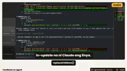 Red for old code, green for new code in the diff