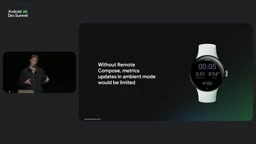 Real-time metric advantages brought by Remote Compose on Wear OS