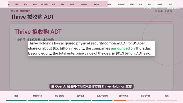 宣布将以153亿美元的企业价值全现金收购安防公司