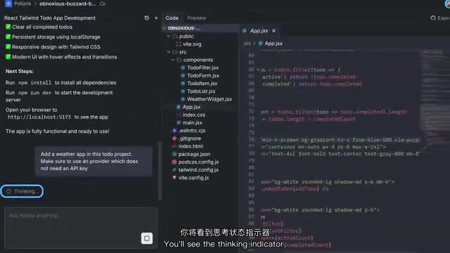 AI Agent autonomously invoking tools to create files and modify code