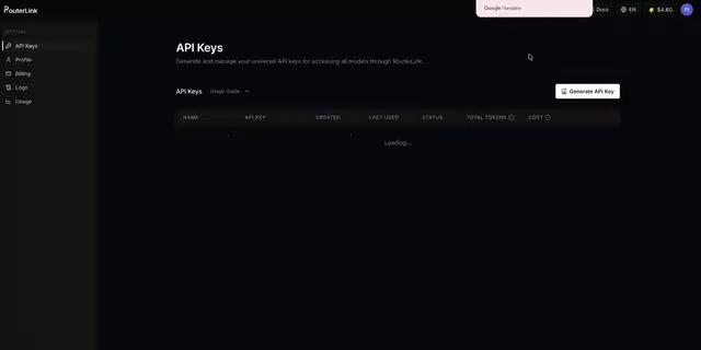 Obtain API Key