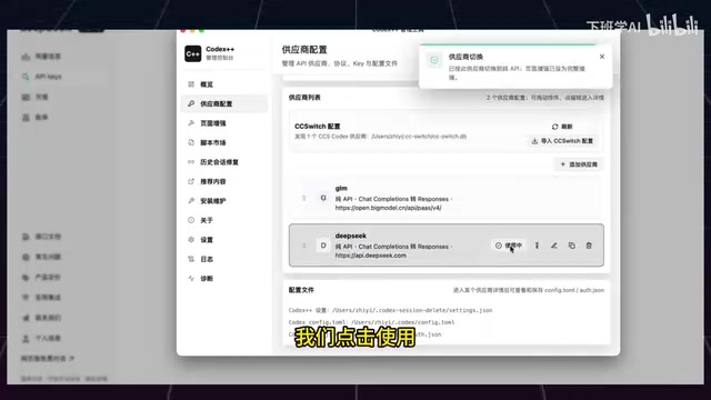 DeepSeek model configuration and testing