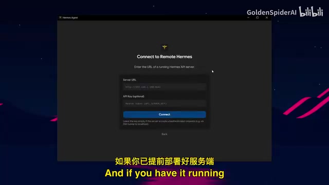 Connecting to a remote Hermes server