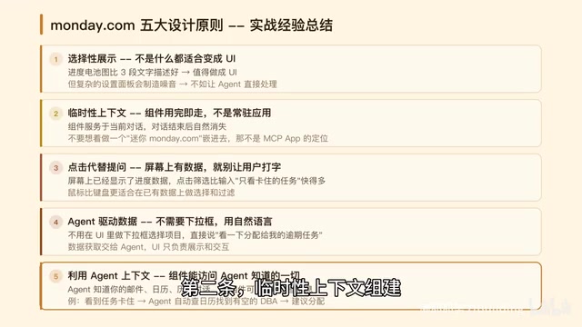 MCP Apps components serving the current conversation's interaction flow