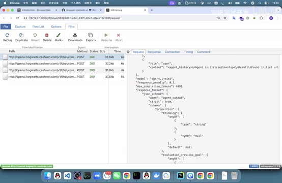 Browser Use Structured Output Mechanism