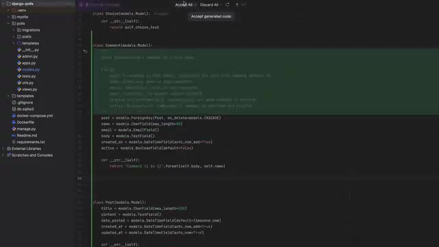 Code generation with automatic documentation and unit test generation
