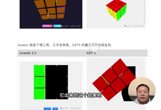 GPT-5 Rubik's Cube deformation bug
