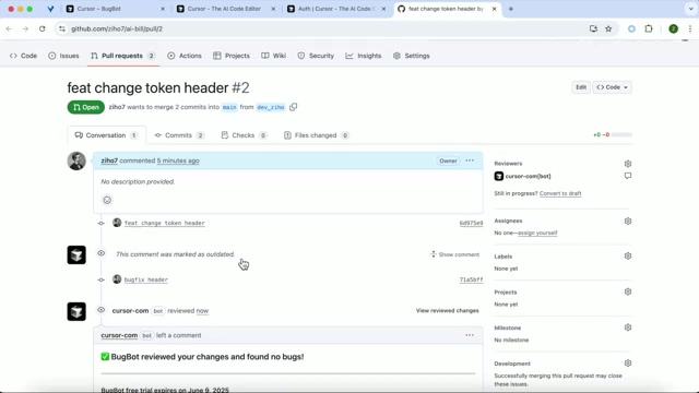 Manually triggering BugBot review