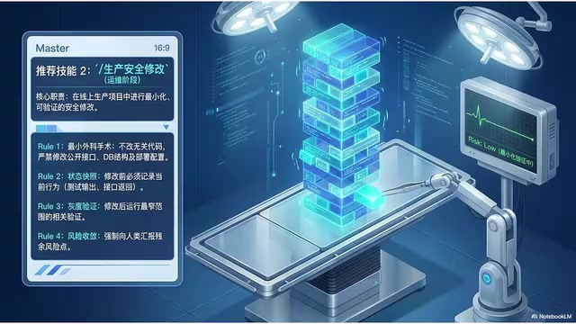 你要在已经在线运行的生产项目里做改动