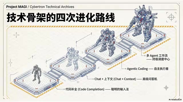 The Four Stages of AI Coding Tool Evolution: From Code Completion to Multi-Agent Collaboration
