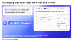 a lot more than coding. When an earnings report comes out, speed to insight is critical. The new