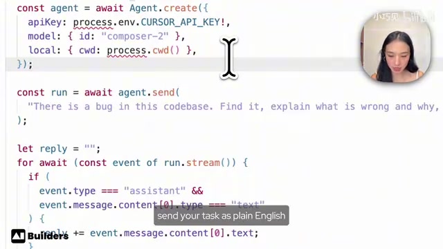 Cursor SDK script example