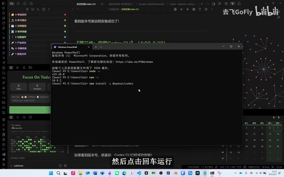 Version info after successful installation