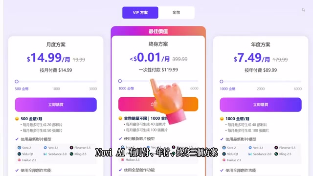 Novi AI's pricing plans