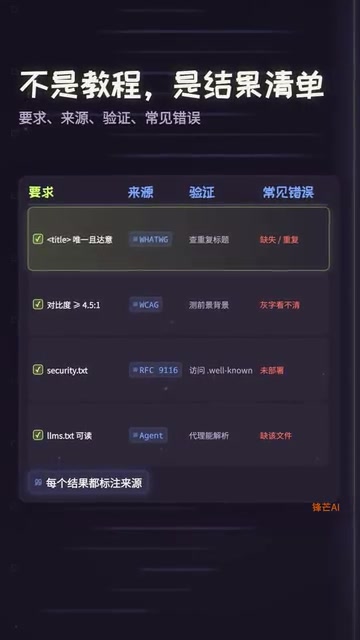 The highlight is agent readability