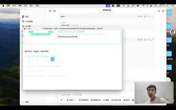 CodeBuddy login options
