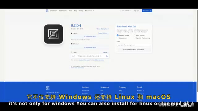 Zed Windows Installation Interface