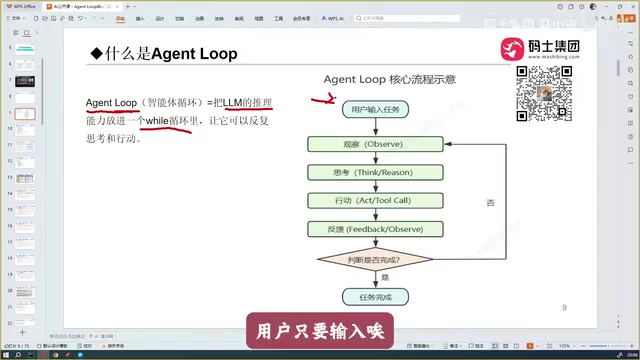 智能体观察输入并决策是否调用工具