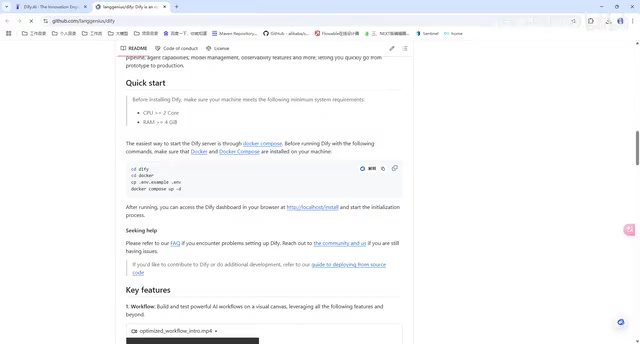 Installation commands in a Docker environment