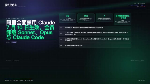 阿里全面禁用Claude:国内云厂主动出清闭源模型依赖