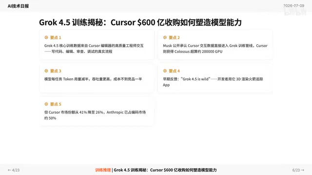 Grok 4.5发布:编码AI市场洗牌,Anthropic夺半壁江山