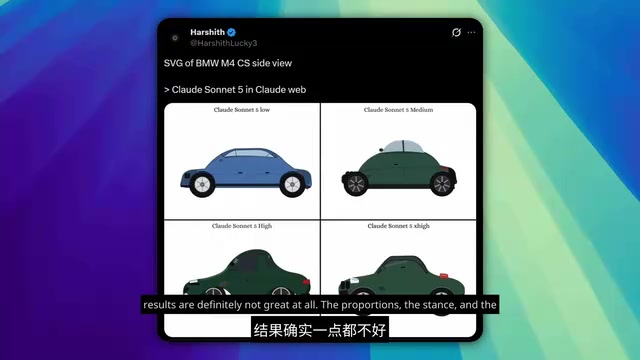 The poorly generated SVG BMW