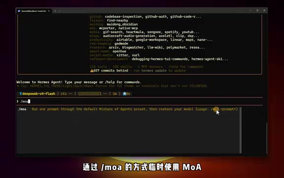 Using MoA temporarily