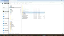 Folder structure on disk organized by story, chapter, and paragraph