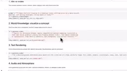Text rendering and world knowledge