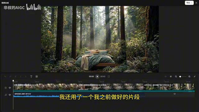 Agent integrates video and BGM into the editor