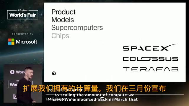 We announced a partnership with SpaceX in March for more compute
