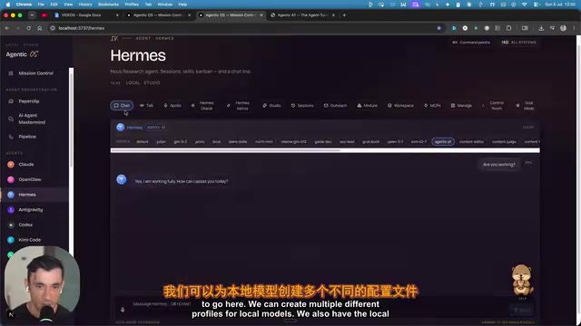 You can create multiple profiles for different local models