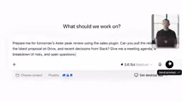 Give me a meeting agenda, breakdown of risks and open questions