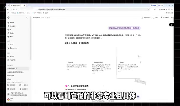 AI生成的专业回答展示
