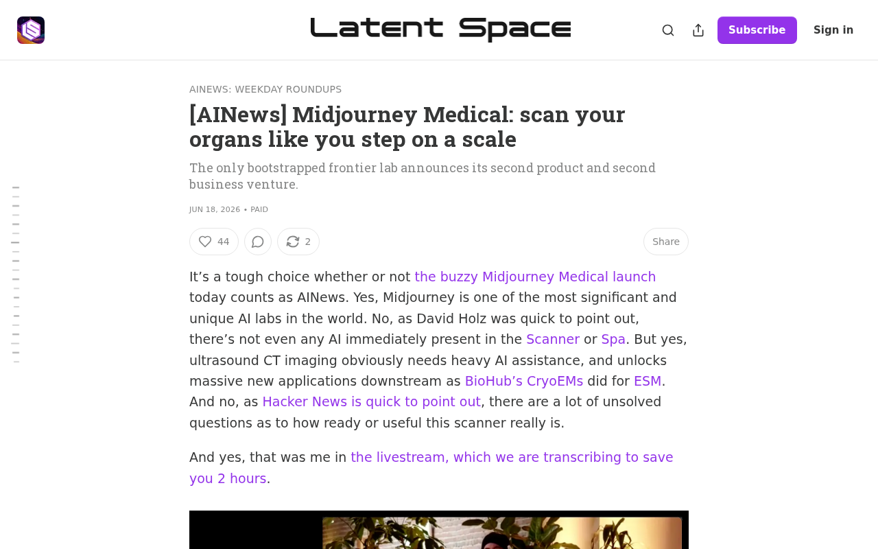 Midjourney Medical: Making Organ Scans as Simple as Stepping on a Scale