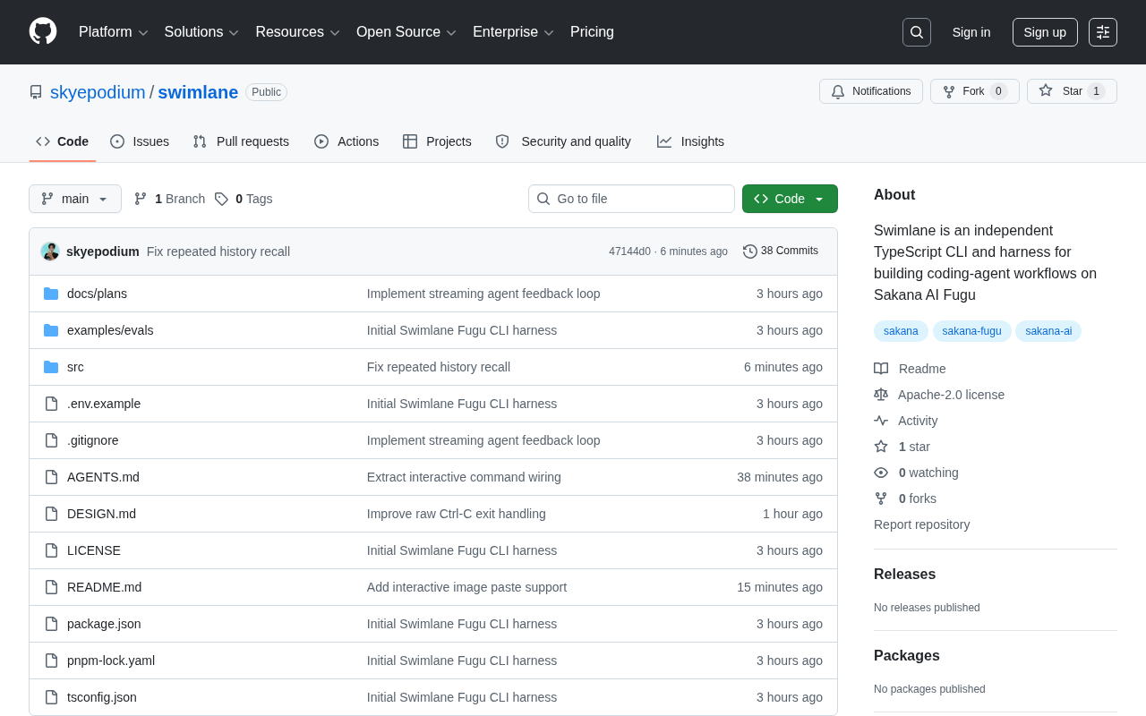Swimlane: A Deep Dive into the Coding Agent Workflow CLI Tool Built on Sakana AI Fugu