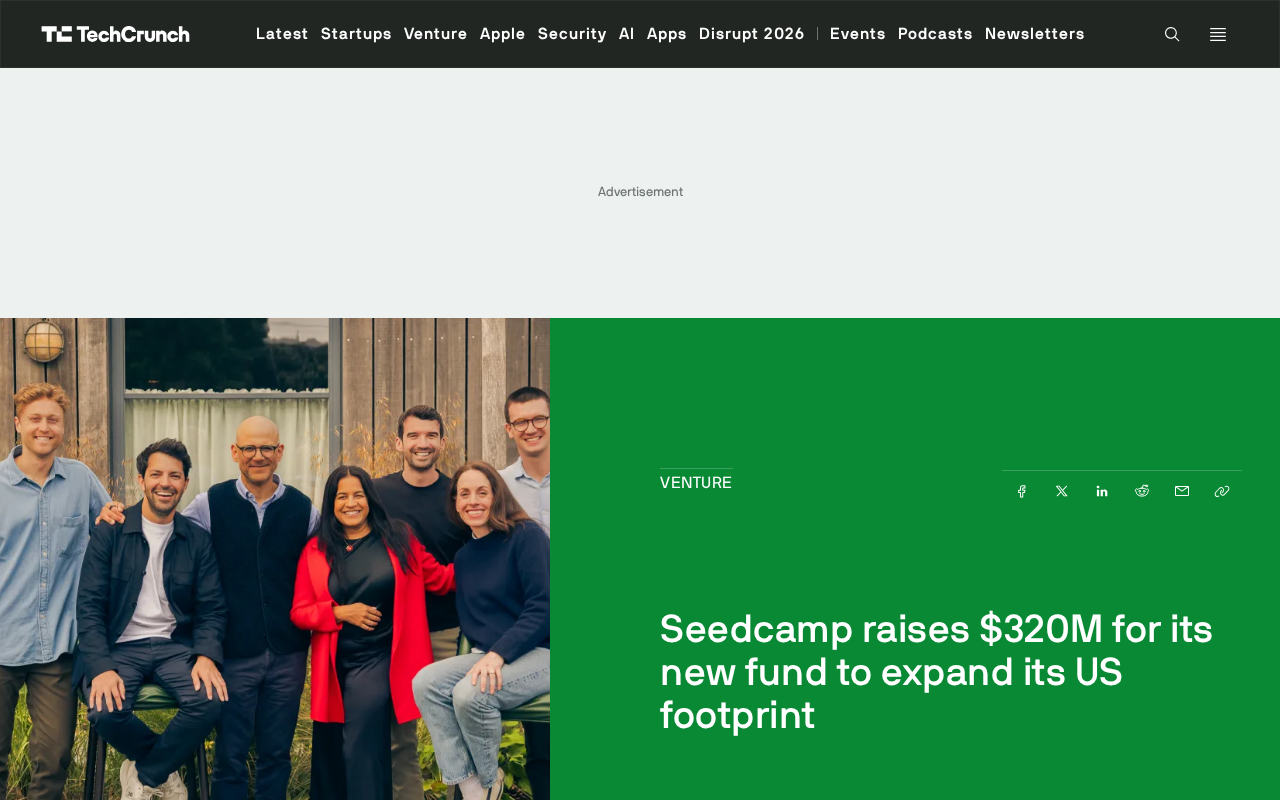 Seedcamp Raises $320 Million to Enter the U.S.: A Veteran European VC's Transatlantic Expansion