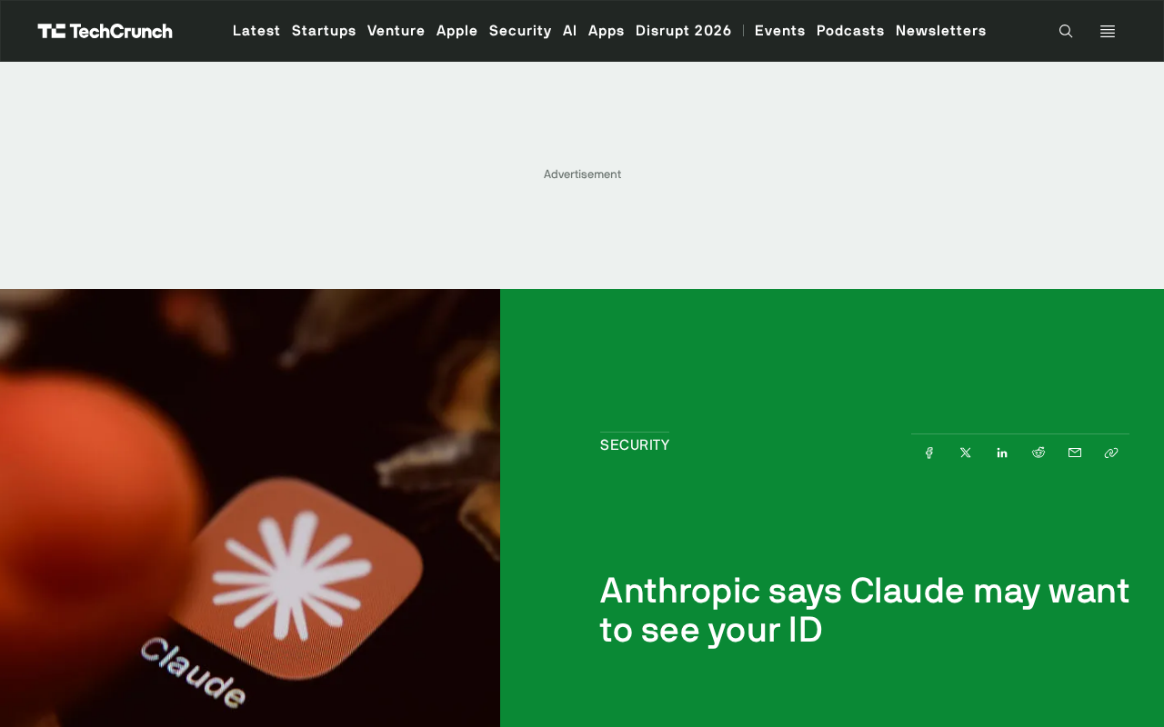 Anthropic更新隐私政策:Claude或将要求用户验证身份证件
