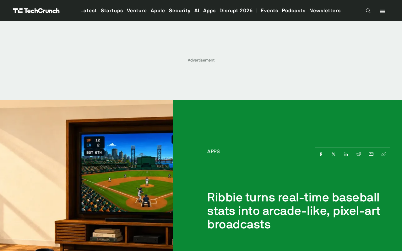 Ribbie:将MLB实时数据变成像素风街机画面的创意应用