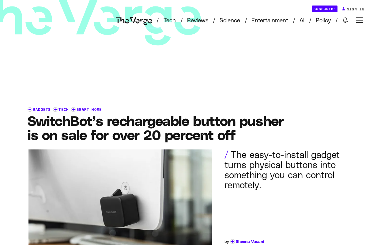 SwitchBot Rechargeable Button Robot Mother's Day Sale $26.99 — Save Over 20%