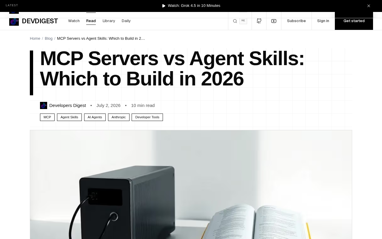 MCP Server or Agent Skills? A Clear Guide to Architecture Decision-Making
