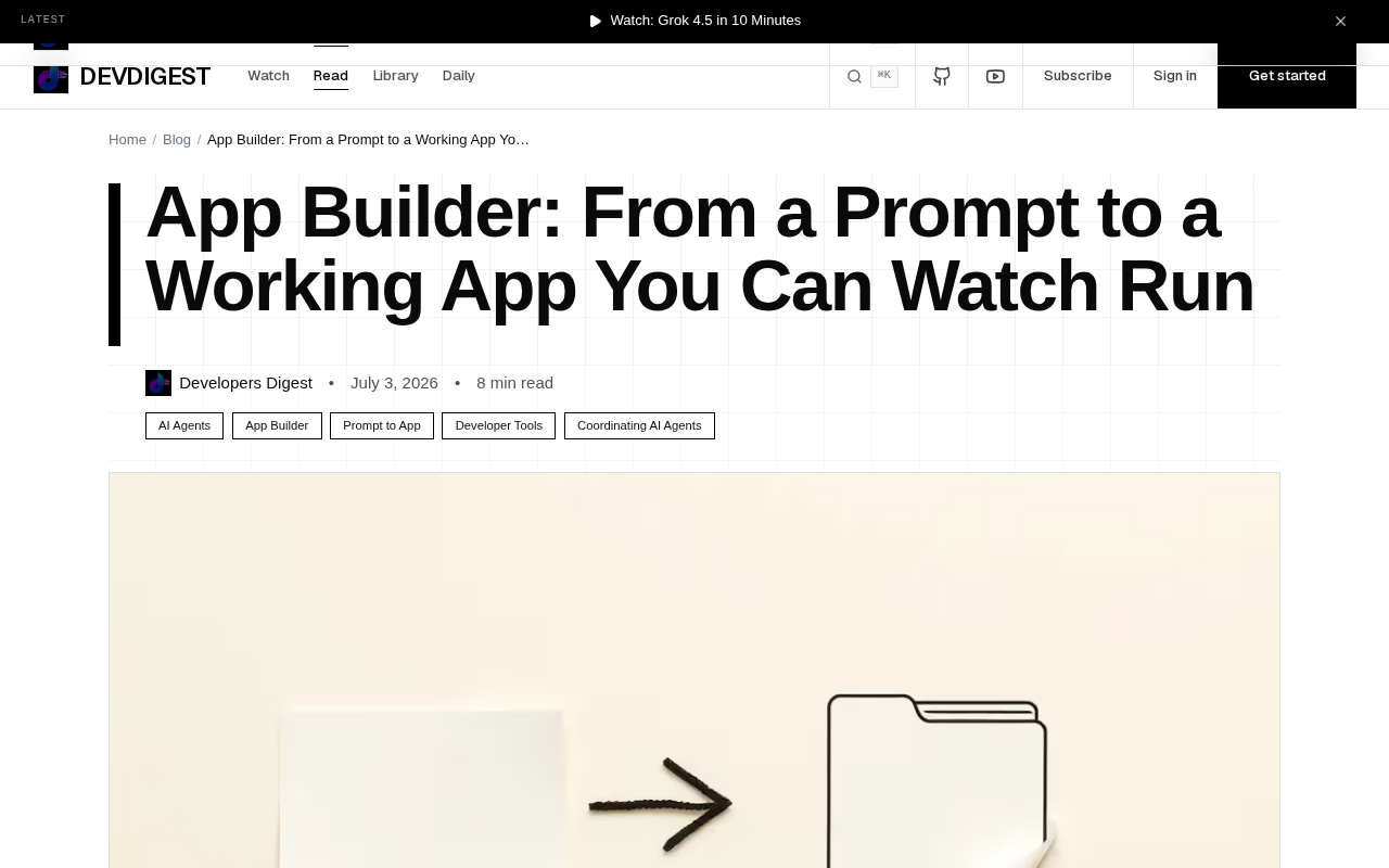 App Builder: Generate Runnable Applications from a Single Sentence — A New Paradigm in AI Programming Tools