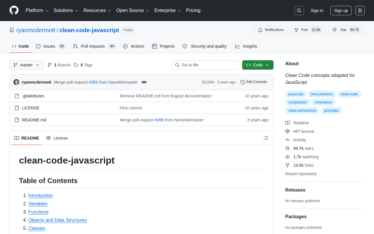 JavaScript整洁代码实践指南:clean-code-javascript核心原则解析