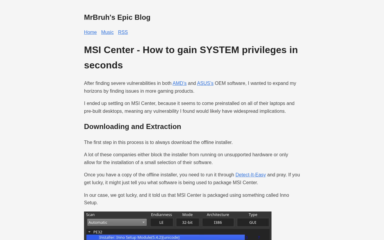 MSI Center高危提权漏洞详解:普通用户如何秒升SYSTEM权限